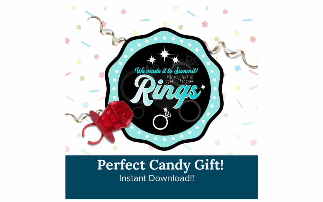 Cheer Printables | Cheer Team Gift| Summit Ring Printable | Candy Team Gift Idea | Ring Pop Gift Tag | Summit Gift